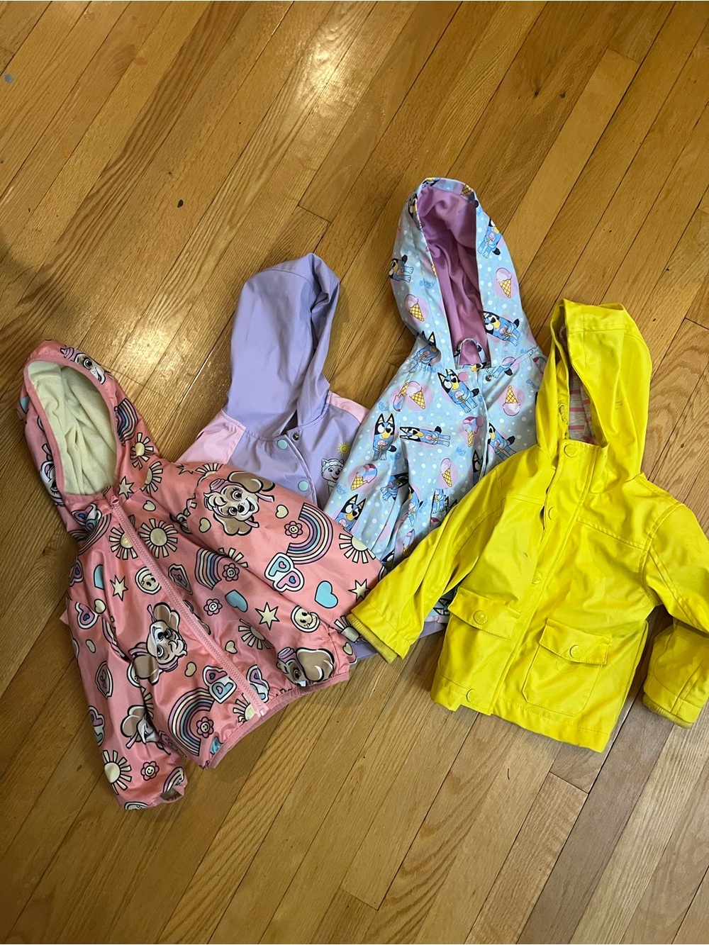 Assorted lot of girls Hooded Raincoats